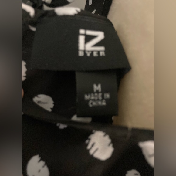 IZ Beyer black with white polka dots cold shoulder - Picture 4 of 4